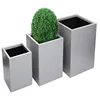 304 tall stainless steel flowerpots outdoor square planters