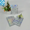 One side clear small foil cosmetic mylar holographic laser self standing doypack with handle for T-shirt/nali polish