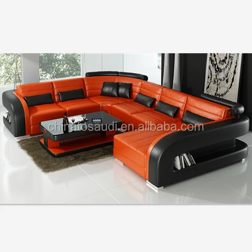 Lifestyle Furniture Modern Living Room Real Leather Sofa