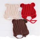 2019 supplier hot sale good quality funny with two ears baby winter hat knitted beanies