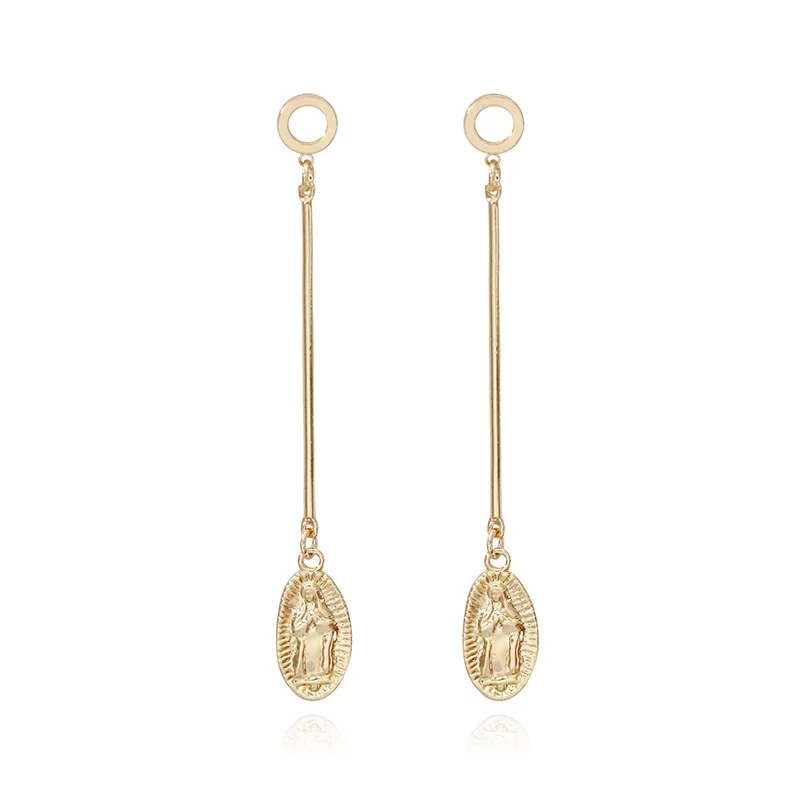 2019 New Arrival Women Gold Alloy Religious Virgin Mary Dangle Drop Stud Earrings, Picture
2019 New Arrival Women Gold Alloy Religious Virgin Mary Dangle Drop Stud Earrings, Picture