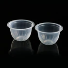 Small Disposable Cheap Food Grade Salad Food Bowl Mixed Diced Fruit Cup With Lid Hard Plastic Bowl