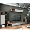 Hot sale wall mounted tv showcase designs lcd tv cabinet/wall unit