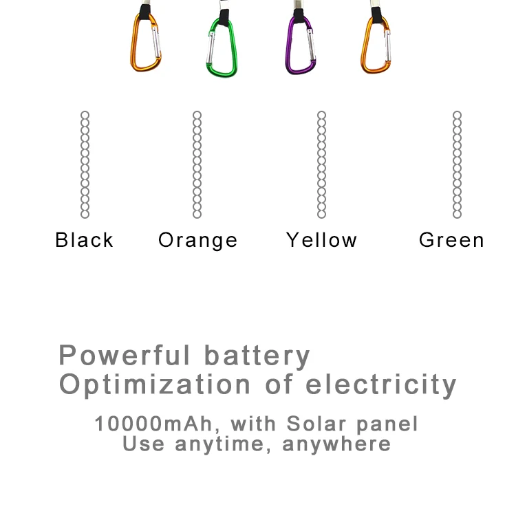High capacity mobile charger waterproof solar power bank 20000mah - ANKUX.COM