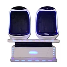 Cheap price good quality double seats virtual reality movies vr egg cinema simulator for sale