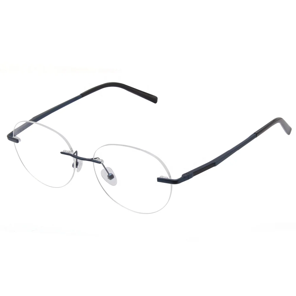 rimless oval glasses