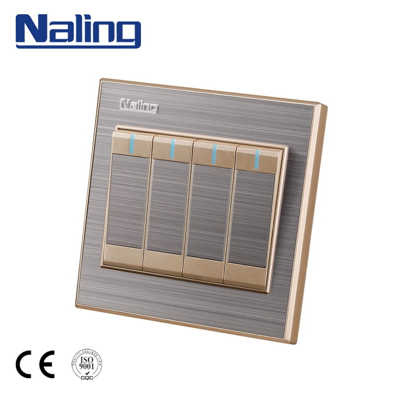 Naling Wholesale China Goods 86*88mm 4Gang Light Smart Wall Switch