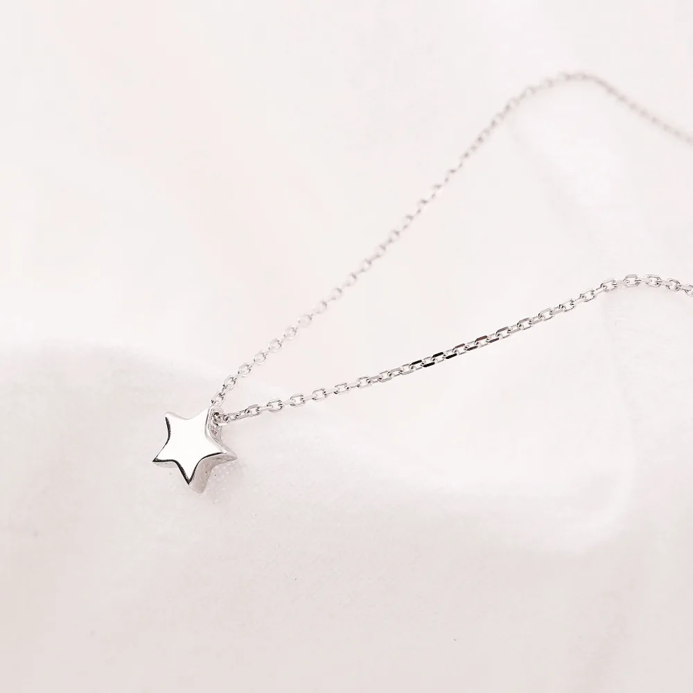new design jewelry mini star shape 925 sterling sliver pendant necklace, Silver 
new design jewelry mini star shape 925 sterling sliver pendant necklace, Silver