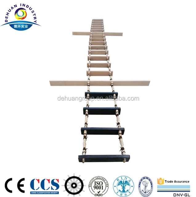 ccs pilot ladder wooden rope ladder folding ladder