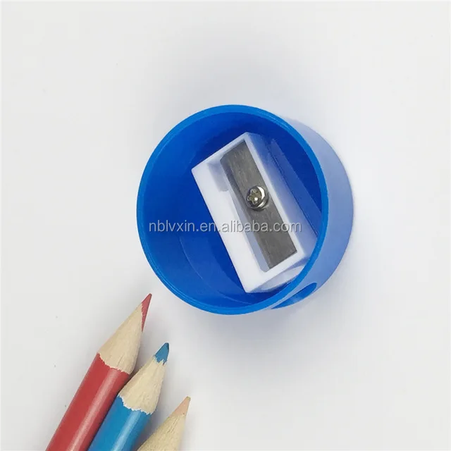 round pencil sharpener, plastic pencil sharpener, for kids