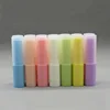 Colorful plastic cosmetic packaging empty lipstick lip balm container tube case