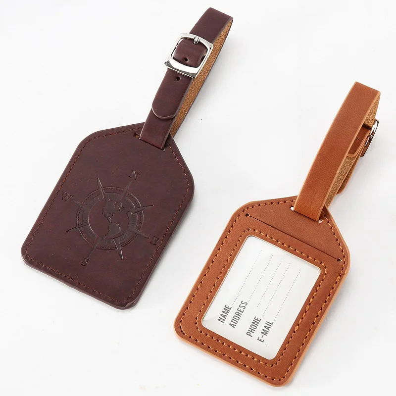 Stock Wholesale Travel Baggage Bag Tag PU Leather Embossed Logo Luggage Tag, Multi colors
Stock Wholesale Travel Baggage Bag Tag PU Leather Embossed Logo Luggage Tag, Multi colors