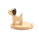 Wholesale Custom Logo Wooden Cell Phone Holder High Quality Desk Mobile Phone Stand