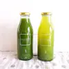 16oz 500ml printed glass bottle for milk organic cold pressed juice