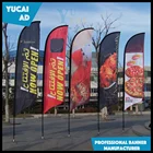 Sale Aluminum Advertising Beach Feather Flag