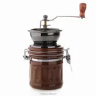 Coffee bean mill manual burr coffee beans grinder with cast iron or ceramic burr