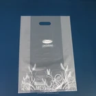 China factory accept custom logo printed side gusset hdpe plastic die cut handle bags