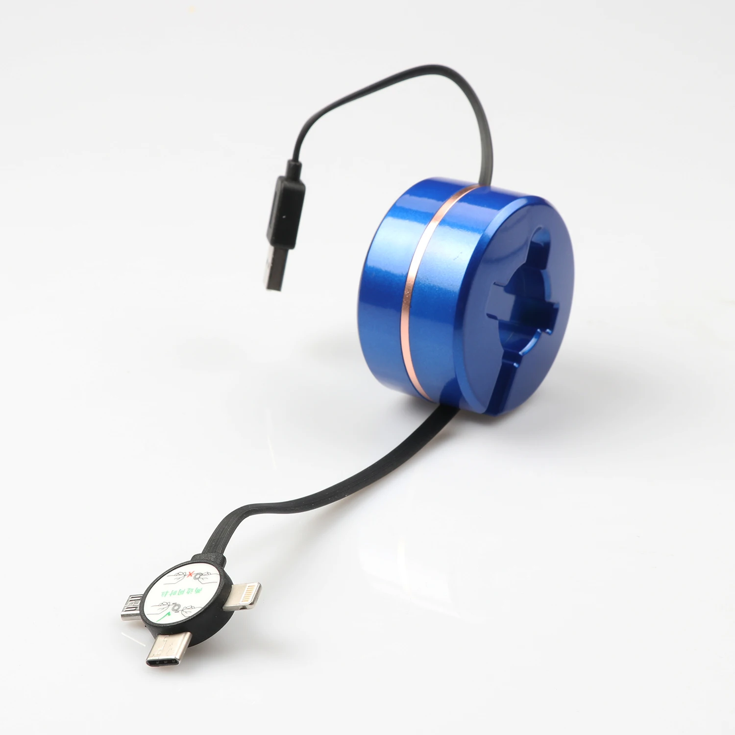 Creative round box data retractable micro usb charging cable for Android mobile phones - ANKUX.COM