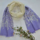 wholesale 100% merino wool scarf cashmere wool print shawl