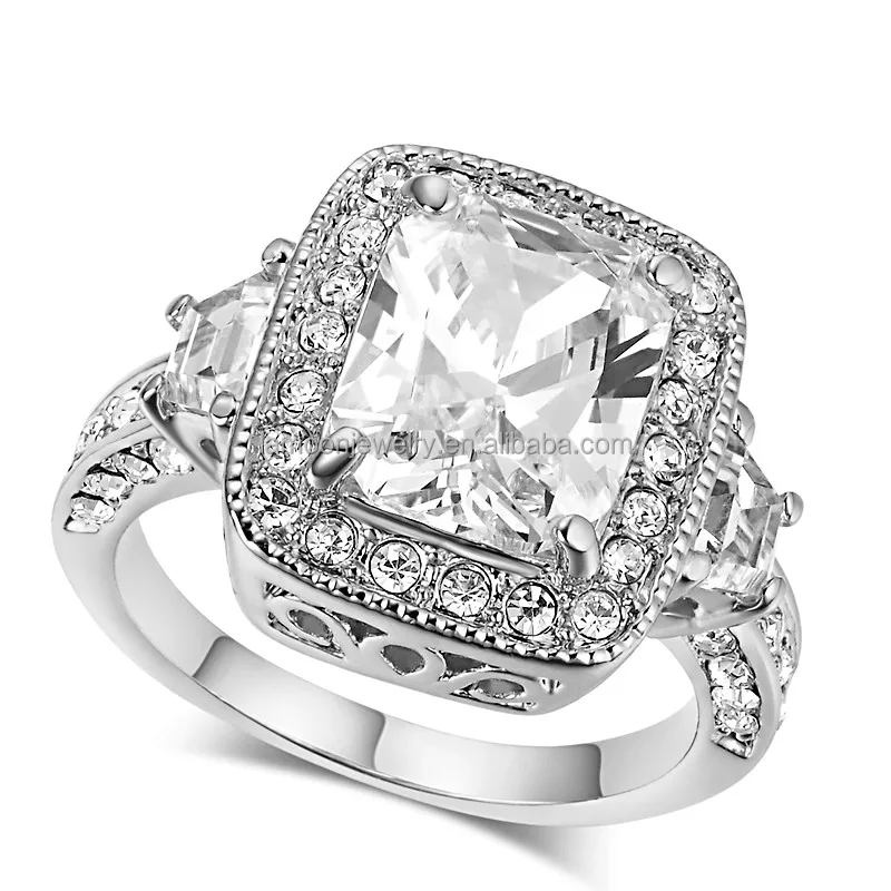 Top Quality Classical 18K Gold & White Gold Plated CZ Diamond Wedding Ring Wholesale For Women R301
Top Quality Classical 18K Gold & White Gold Plated CZ Diamond Wedding Ring Wholesale For Women R301