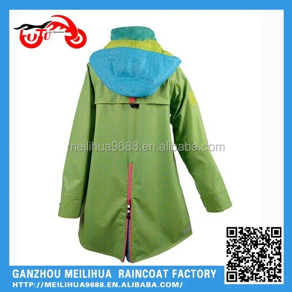 waterproof polyester spunbond waterproof case ladies raincoat in