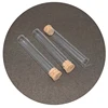 Various glass plastic test tube with cork stopper lid cap