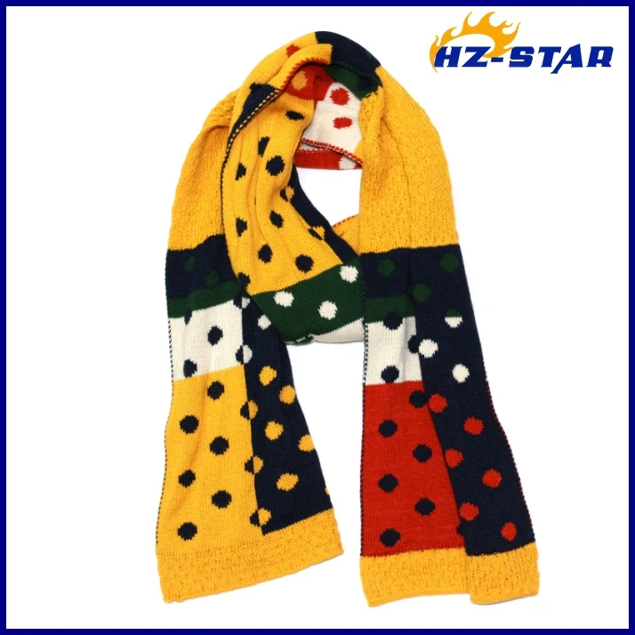 custom multicolor women winter warm long shawl fabric scarf