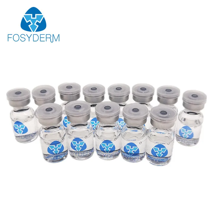 

Fosyderm OEM Skin Care Skin Tightening 2.5ml Bottle Mesotherapy Serum Hyaluronic Acid Injection, Transparent