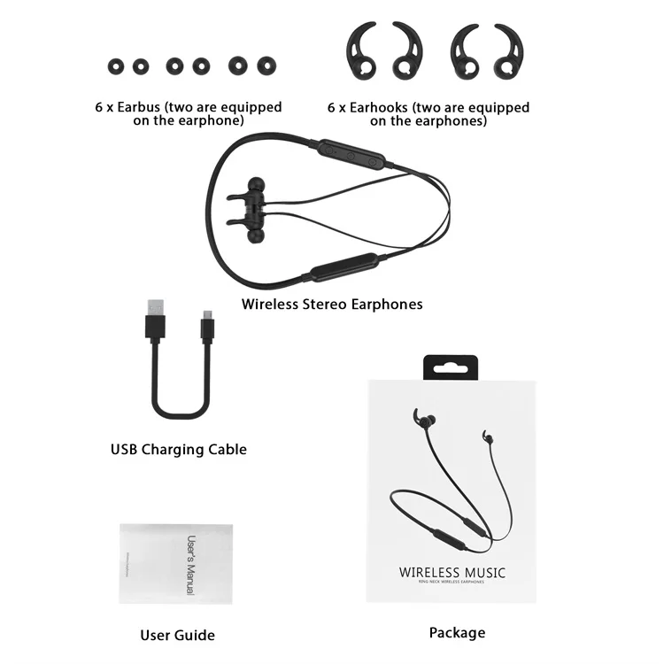 Hot Style Mobile Earphone Parts Low Price Neckband Magnetic Earphone Sport - ANKUX.COM
