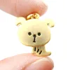 Stainless Steel Silver/Gold Cartoon Baby Puppy Dog Pendant Animal Shaped Charm Necklace