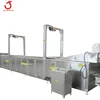 Factory directly continuous gas chicken nuggets frying machine