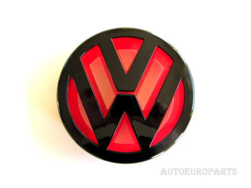 Buy Devil Style Gloss Black Red Front Grill Badge Emblem For Vw Volkswagen Golf Mk5 Mk V Gti Tsi Polo 9n3 9n Caddy Touran Dsg Tfsi In Cheap Price On Alibaba Com