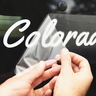 custom pvc water-proof transparent transfer vinyl letter car sticker