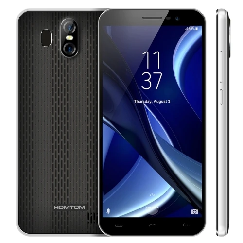 

Hot selling HOMTOM S16 5.5 inch Android 7.0 MTK6580 Quad Core up to 1.3GHz 3G mobile phone, Black
