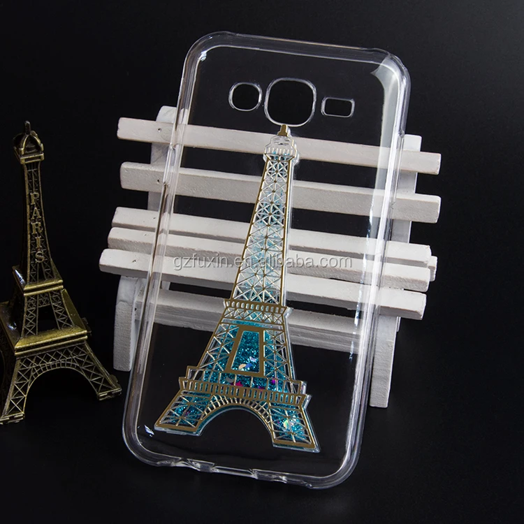 Lovely design stylish 3D Eiffel tower pattern beautiful sublimation phone cover for samsung s6 edge