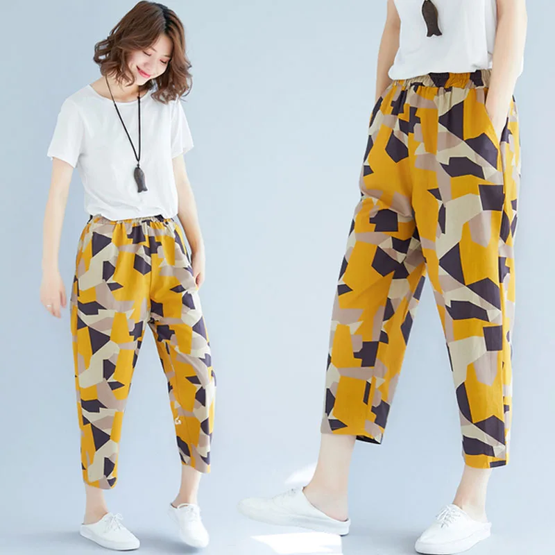 BL9355033#2019 summer new style literary cotton and linen nine points loose casual pants
BL9355033#2019 summer new style literary cotton and linen nine points loose casual pants