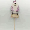 happy easter wooden chicken decoration with stick and spring wholesale