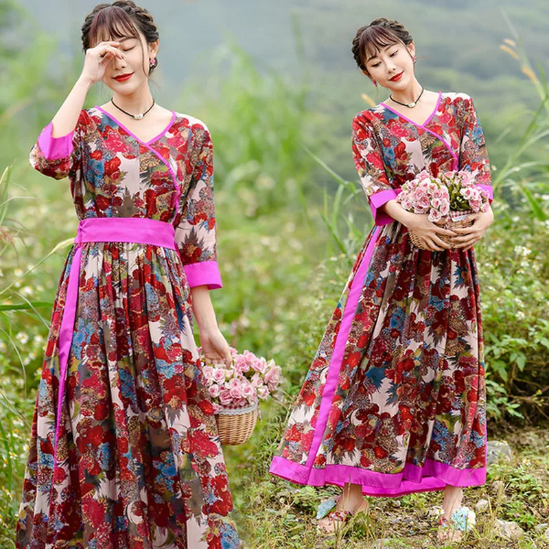 YD0555069 pleated modified Hanfu dress spring and autumn new waist girdle waist temperament girl beach holiday dress
YD0555069 pleated modified Hanfu dress spring and autumn new waist girdle waist temperament girl beach holiday dress