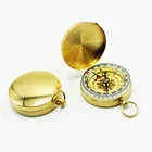 Portable pocket compass with transparent map measure