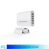 5-Port Desktop USB Charger Multi Port USB Wall Charger Travel Charger with Holder Stand for iPhone6/6s Samsung S6/6 edge