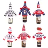Chinese christmas ornaments sweater wine bottle bags knitted christmas wine bottle cover