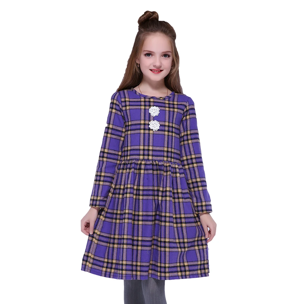Kseniya Kids Purple Girl Long Sleeve Dress Cotton Plaid Girl Casual Dress For Party Communion School
Kseniya Kids Purple Girl Long Sleeve Dress Cotton Plaid Girl Casual Dress For Party Communion School