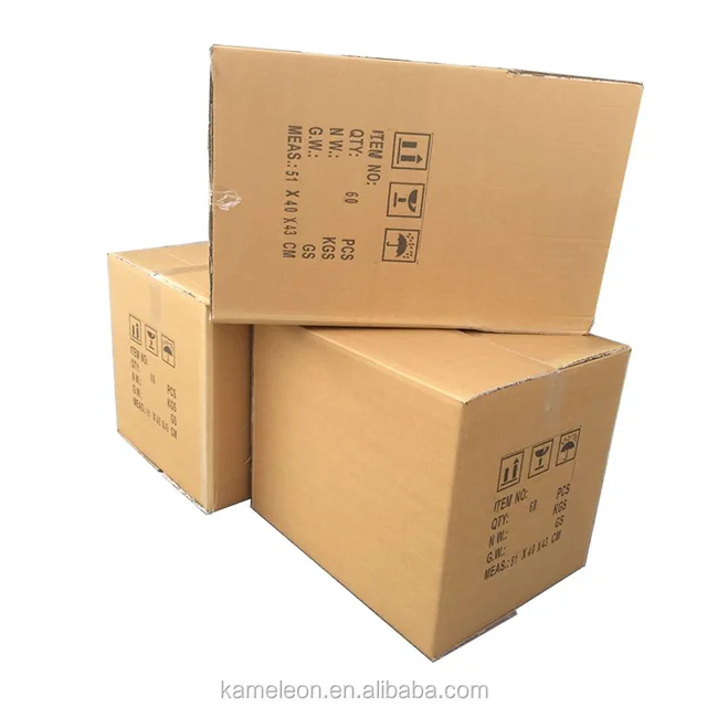 wall cardboard corrugated moving boxes with custom printing for