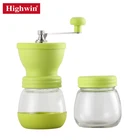 Hotel home office bar green coffee grinder for coffee beans