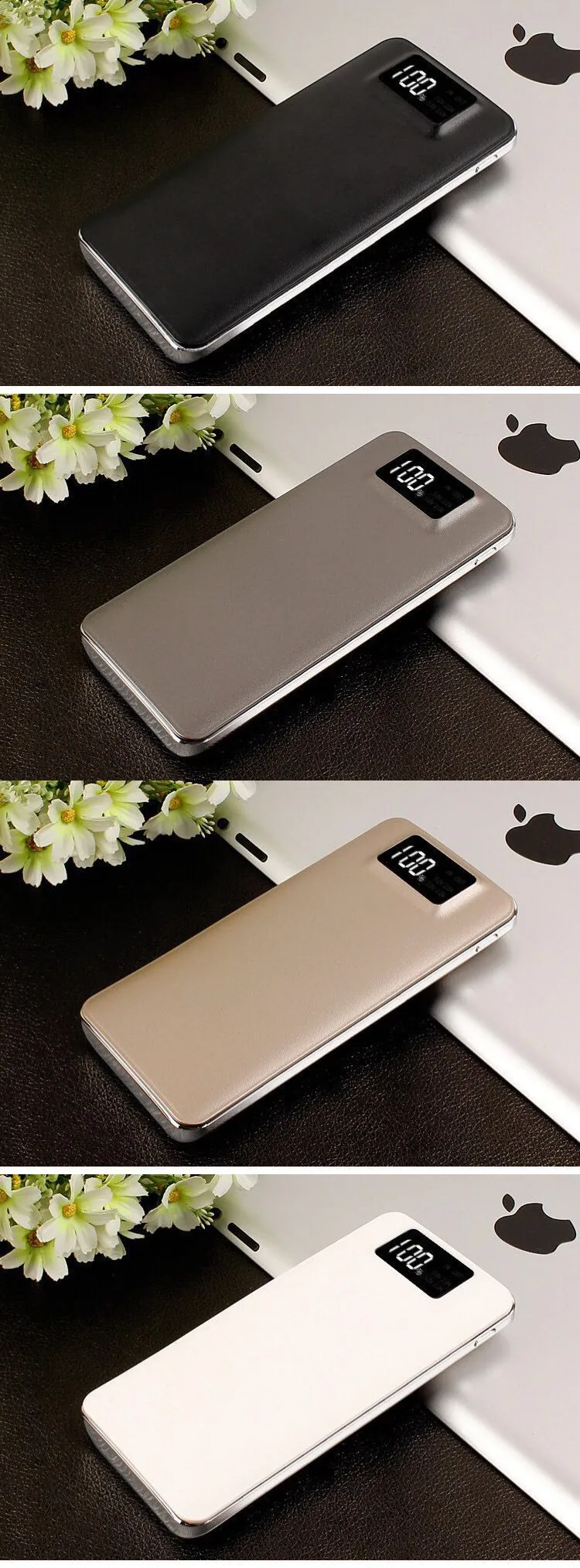 High quality Led digital display power bank 20000mah double USB back up battery for mobile phone - ANKUX.COM