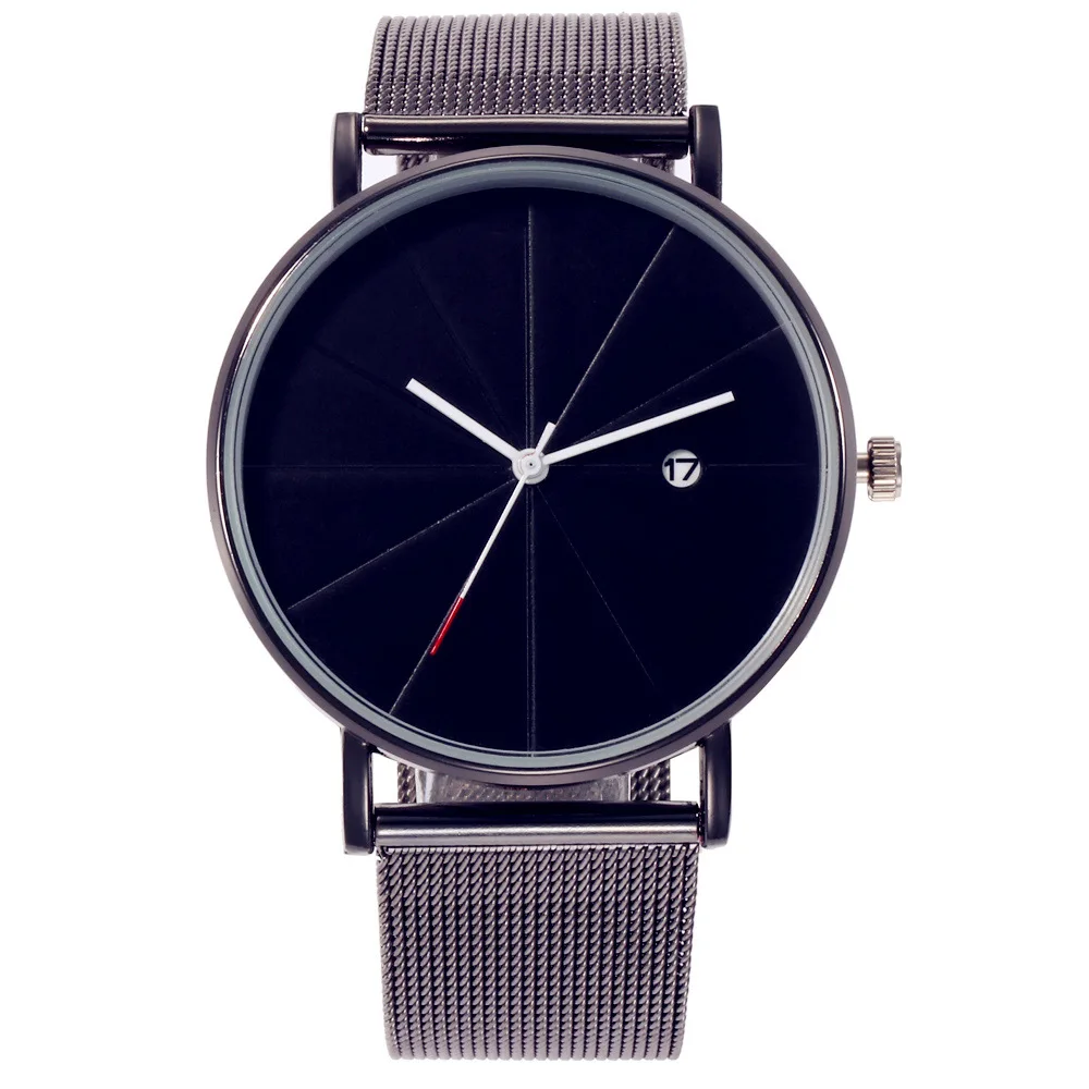 3981M New Custom Fashion Stainless Steel Mesh Belt Watch Mens Quartz Calendar Watches, 4 color as photo
3981M New Custom Fashion Stainless Steel Mesh Belt Watch Mens Quartz Calendar Watches, 4 color as photo