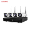 LOOSAFE 4 CH 960p Cctv Security Camera System1.3mp Surveillance Camera Outdoor 2.4g Wireless Camera Kit