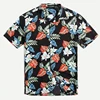 Wholesale Custom Short Sleeve Floral Soft Rayon Mens Beach Wear Shirts