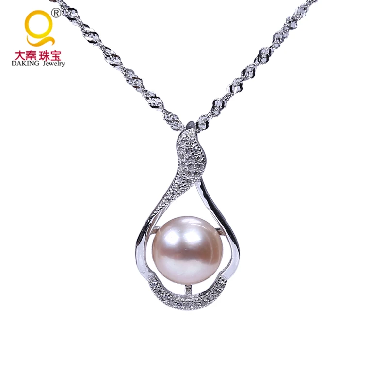 Silver necklace 925 Chinese pearl necklace for women ,silver jewelry party