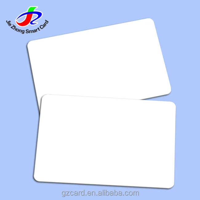 manufacturing plastic white blank pvc id card